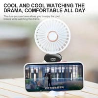 Cross-border N15 handheld fan usb mini portable folding charging small fan halterneck silent desktop small electric fan_img_8