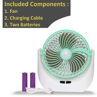 JY Super lithium rechargeable mini table fan with LED light - JY-1880_img_3