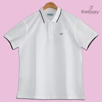 Crocodile Solid White Color Polo T-Shirt_img_1