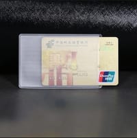5 Pcs vertical Transparent PVC Card Holder, Safe from Damage/Scratch_img_0