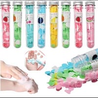 Travel Soft Paper Soap Flower Design Tube Shape Bottle (Pack of 1)_img_1