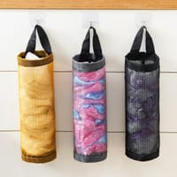 1pcs Hanging Waste Bag Holder, Durable Widening Handle Wearable Garbage Bag Storage Bag, Bottom Outlet for Home Kitchen, Bedroom_img_0