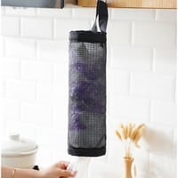 1pcs Hanging Waste Bag Holder, Durable Widening Handle Wearable Garbage Bag Storage Bag, Bottom Outlet for Home Kitchen, Bedroom_img_1