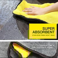 60X30 cm Car Double Layer Microfiber Car Towel_img_1