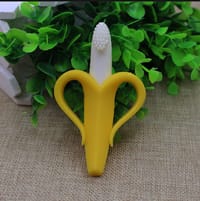 Soft Silicone Banana Shape Design Baby Toothbrush 1pcs_img_3