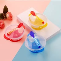Baby Feeding Spoon and Bowl (1 PCS )- Multicolor_img_2