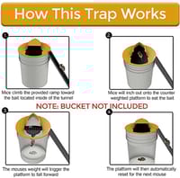 Mouse Trap Flip and Slide Bucket Lid Mice Rat Trap For Indoor Outdoor Multi Catch Auto Reset_img_4