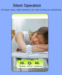 🔥 MAYTTO Mini Handheld rechargeable Bladeless Silent &Portable Astronaut Fan...._img_6