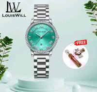 🍁 LouisWill Ladies Retro Diamond Steel Strap Watches..._img_0