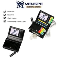 💥MENSPE PU Leather Wallet with Zipper_img_5