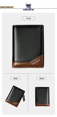 💥MENSPE PU Leather Wallet with Zipper_img_13