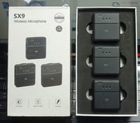 Sx9 dual wireless microphone-black for type C and 3.5 interfaces - Premium Quality_img_1