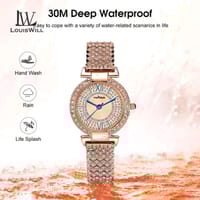 💥LouisWill Steel Strap Waterproof Wristwatch_img_5