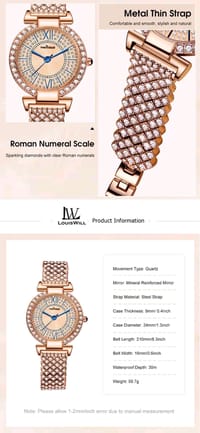 💥LouisWill Steel Strap Waterproof Wristwatch_img_8