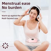 Electric Waist Belt Device, Fast Heating Belly Pad Portable Cordless Heating Pad with 3 Heat Levels and 4 Massage Modes_img_0