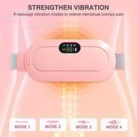 Electric Waist Belt Device, Fast Heating Belly Pad Portable Cordless Heating Pad with 3 Heat Levels and 4 Massage Modes_img_3