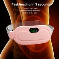 Electric Waist Belt Device, Fast Heating Belly Pad Portable Cordless Heating Pad with 3 Heat Levels and 4 Massage Modes_img_6