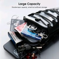 💥Vocoal Waterproof PU Leather with Headphone Hole Cross Body Bag_img_8