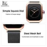 💥LouisWill Korean Style  Waterproof Fashion Watch for Women_img_3