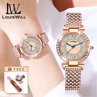 💥LouisWill Steel Strap Waterproof Wristwatch_img_0