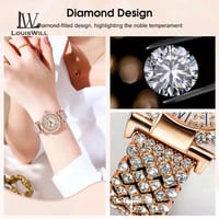 💥LouisWill Steel Strap Waterproof Wristwatch_img_1