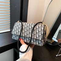 Popular brand print shoulder bag_img_1