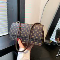 Popular brand print shoulder bag_img_2