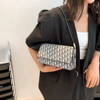 Popular brand print shoulder bag_img_4