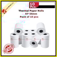 Thermal Paper Rolls 57*35mm 10 pcs for 58mm POS Printer, Receipt Printer, Mini Thermal Printer White_img_0