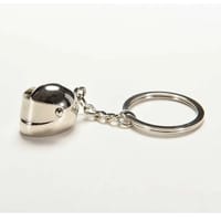 Silver Motorcycle Helmet Model Key Ring_img_3