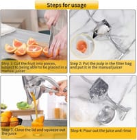 Aluminium Steel Heavy Duty Handhold Press Fruit Juicer, Fruit Manual & Instant juicer_img_2