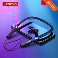 Lenovo HE05 Wireless Bluetooth 5.0 in-Ear Neckband Earphones with Mic - Black Color_img_1