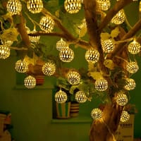 BALL SHAPE STEEL CASE FAIRY LIGHTS (20 Pcs., 15 Feet)_img_0