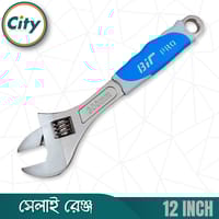 ১ পিস ১২ ইঞ্ছি সেলাই রেঞ্চ হেভি সামঞ্জস্যযোগ্য ক্রোম সফট রাবার গ্রিপ হ্যান্ডেল ৩ ইন ১ স্প্যানারের সাথে বক্স এন্ড হেক্স ফাংশন_img_3