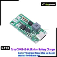 Type-C BMS 4S 4A 18650 Lithium Battery Charger Board | Step-Up Boost Module_img_0