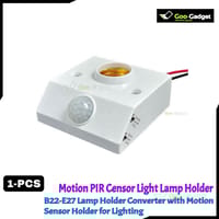 Infrared Motion PIR Sensor Light Lamp Holder Switch | E27 Lamp Holder Converter with Motion Detection_img_0