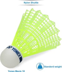 Yonex Mavis 10 Practice Shuttlecock – Durable Nylon Badminton Shuttles_img_3