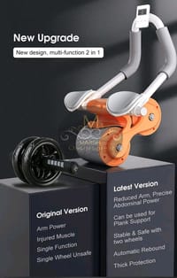 💥Outtobe Abdominal Roller Ab Wheel Roller Automatic Rebound Ab Roller Wheel_img_8