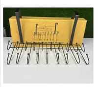 Over The Door 19-Hook Hanger Magic Door Hanger 19 Hooks 2 Step space saver_img_0