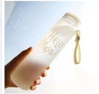 Hello Master 480ml Glass Water Bottle with Leakproof Lid_img_0