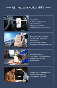 Q8 TWS HiFi Stereo Waterproof Ear Hook Headphones_img_7