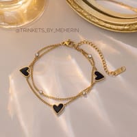 Double layer black love bracelet_img_1