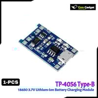 TP4056 5V 1A Type-B Lithium Battery Charger Module | 18650 Battery Charging Board with Dual Protection_img_0