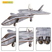 J-20 Stealth Fighter 3D Wooden Puzzle (Model)_img_1