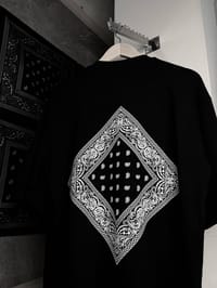 2 T-Shirt [COMBO] BANDANA FREE. Men’s Oversized Heavyweight Drop Shoulder T-Shirt Black._img_0
