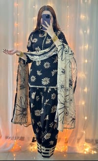 Black Floral Printed Set_img_4