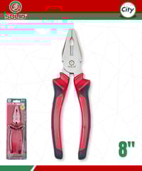 ৮ ইঞ্চি কম্বিনেশন প্লাইয়ারস হেভি ডিউটি নিকেল ক্রোমিয়াম স্টিল পেশাদার মানের প্লাস SOLID_img_0