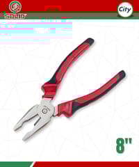 ৮ ইঞ্চি কম্বিনেশন প্লাইয়ারস হেভি ডিউটি নিকেল ক্রোমিয়াম স্টিল পেশাদার মানের প্লাস SOLID_img_1