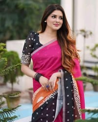 Digital Print Sharee with Blouse_img_4