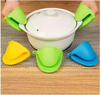 2PC Grip Oven Pot Holder Baking BBQ Cook Tools Mini Kitchen Non-slip Heat Resistant Oven Mitts Silicone Glove_img_0